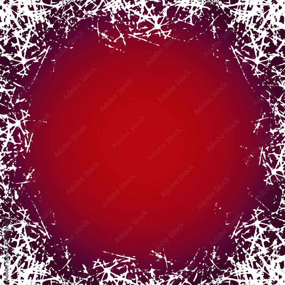 Poster ice crystals frame. design border with frosted patterns on freeze winter window. jpeg holiday backgr