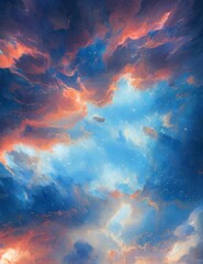  nebula sky - obrazy, fototapety, plakaty
