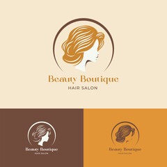 Minimalist Trendy Beauty Salon Logo 