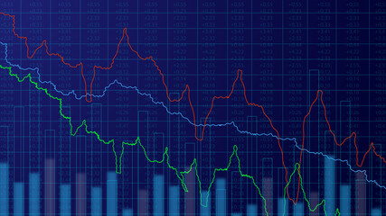 stock market graph chart abstract background