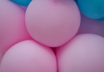 pink and white balloons