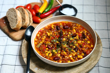 Chile Con Carne. mexican dish