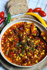Chile Con Carne. mexican dish