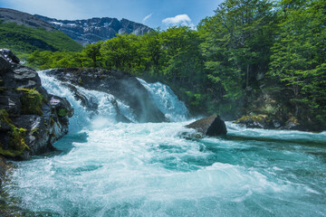 View of Chorillo del Salto waterfall - El Chaltén, Argentina 