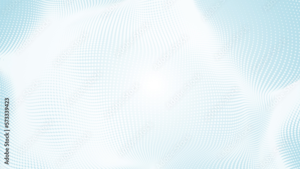 Poster abstract dot white blue wave pattern gradient texture technology background.