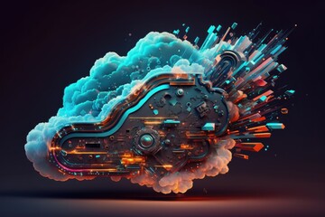 Cloud computing technology concept - generative ai
