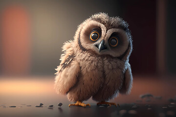 Baby Owl (Generative AI)