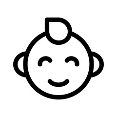 baby boy icon or logo isolated sign symbol vector illustration - high quality black style vector icons
