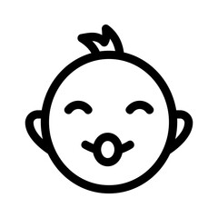 baby boy icon or logo isolated sign symbol vector illustration - high quality black style vector icons
