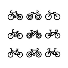 bike icon or logo isolated sign symbol vector illustration - high quality black style vector icons
