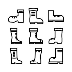 boot icon or logo isolated sign symbol vector illustration - high quality black style vector icons
