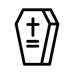 Obraz premium coffin icon or logo isolated sign symbol vector illustration - high quality black style vector icons 
