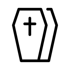 coffin icon or logo isolated sign symbol vector illustration - high quality black style vector icons
