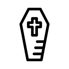 Fototapeta premium coffin icon or logo isolated sign symbol vector illustration - high quality black style vector icons 