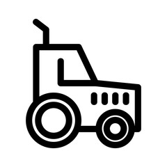 tractor icon or logo isolated sign symbol vector illustration - high quality black style vector icons
