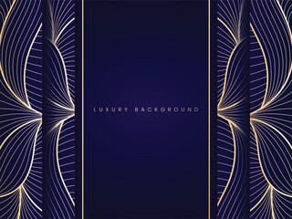 luxury royal blue and golden abstract background