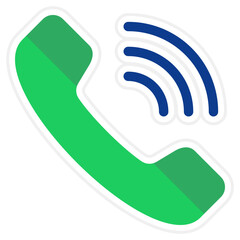 Phone Call Sticker Icon