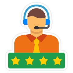 Rating Sticker Icon