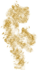  Gold Glitter Gradient Smoke Abstract Shape