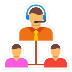 Supervisor Sticker Icon