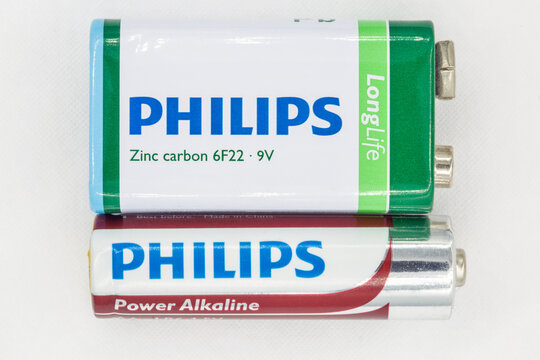 Used Philips batteries for portable devices