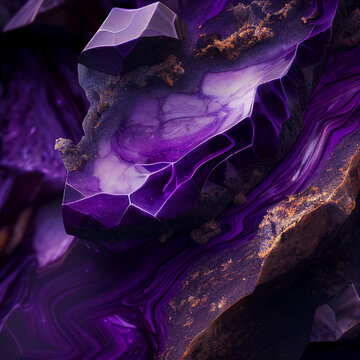 Texture of the mineral charoite, purple lilac magenta beautiful color, unusual transitions and overflows, unusual colorful background