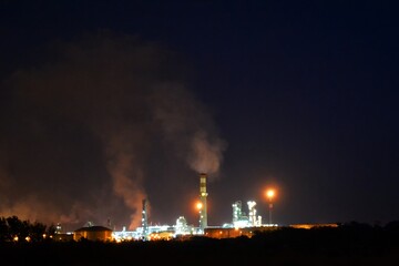 smoke from a factory