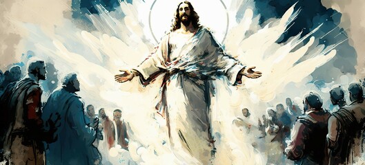 god religious spiritual illustration gospel grace blessed background faith art prayer christianity digital artwork easter
jesus christ god holy saint saviour disciple christian generative ai art
