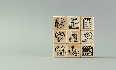 Counting calories while dieting, training calendar, improving your lifestyle