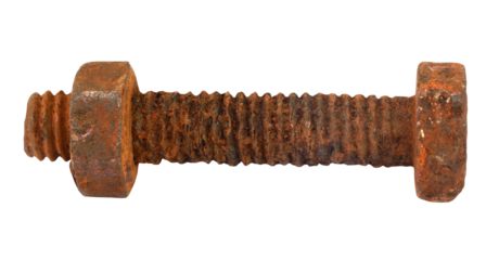 Rusty bolt and nut