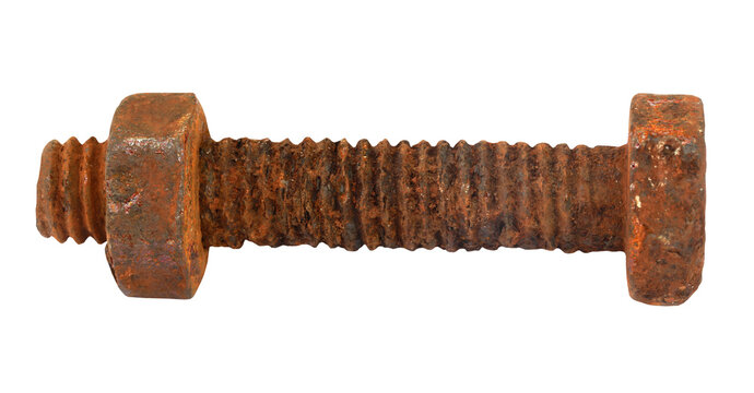 Rusty bolt and nut