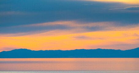 Obraz premium The Great Salt Lake Sunset