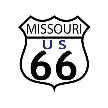 Route 66 Missouri Sign