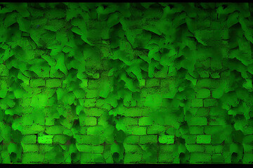 Green wall background, Generative AI
