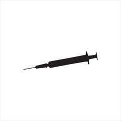 Fototapeta premium syringe vector icon flat design