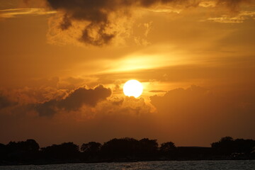 Beautiful clouds at sunset
