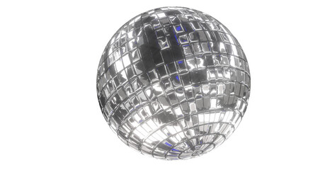 mirror disco ball 3d render