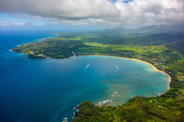 Majestic Areal View of a Tropical Island