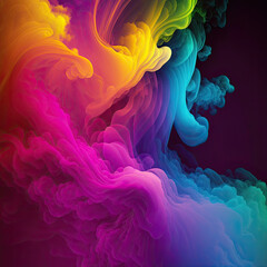 Smokey Rainbow Colors