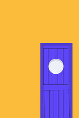 illustration vector graphic of minimalist abstract door  perfect for posters, pamphlets, wall hangings, decorations, designs, wallpapers, backgrounds, and cards