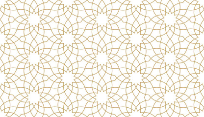 Seamless geometric pattern in authentic arabian style