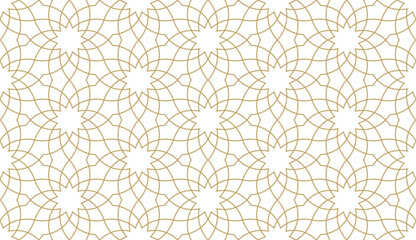 Seamless geometric pattern in authentic arabian style