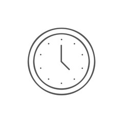 Time, clock lineal icon. Time management symbol design.