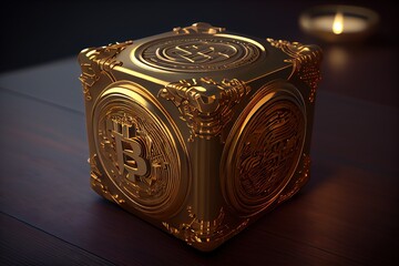 bitcoin is safe - obrazy, fototapety, plakaty