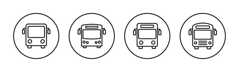 Bus icon vector for web and mobile app. bus sign and symbol. transport symbol