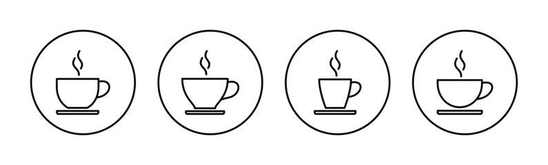 coffee cup icon vector for web and mobile app. cup a coffee sign and symbol