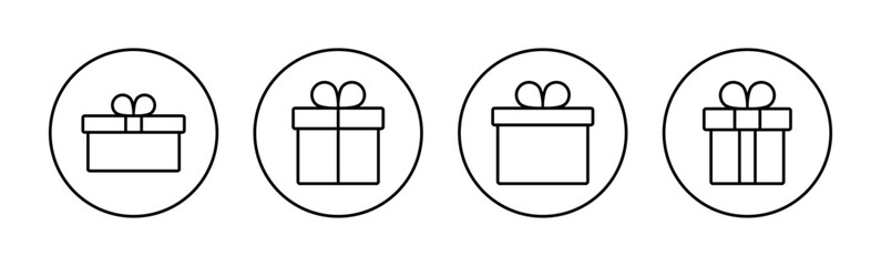 Gift icon vector for web and mobile app. gift sign and symbol. birthday gift