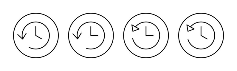 History icon vector for web and mobile app. recent event history sign and symbol