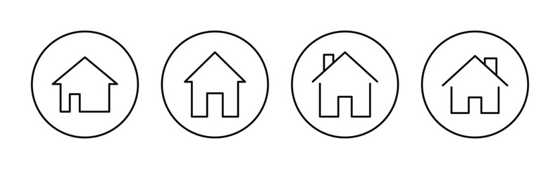 House icon vector for web and mobile app. Home sign and symbol