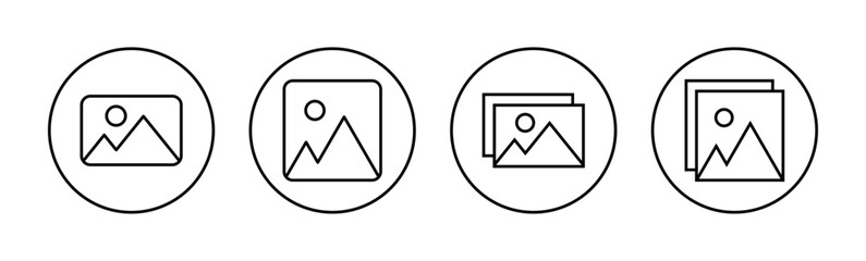 Picture icon vector for web and mobile app. photo gallery sign and symbol. image icon